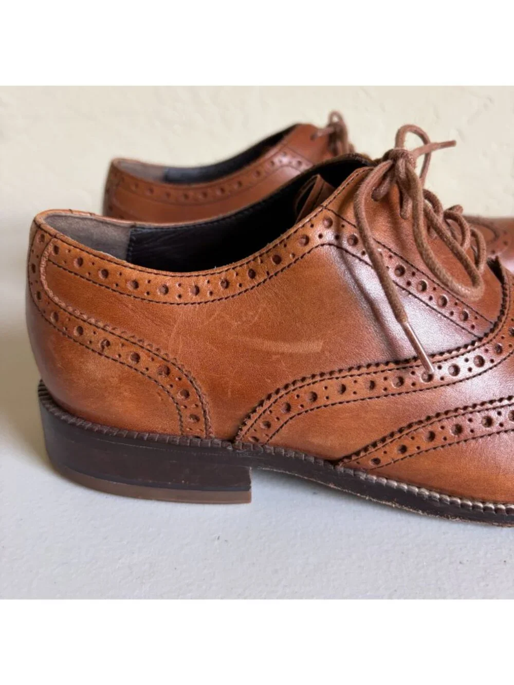 Cole Haan Williams Wingtip Oxford British Tan Men's US 8